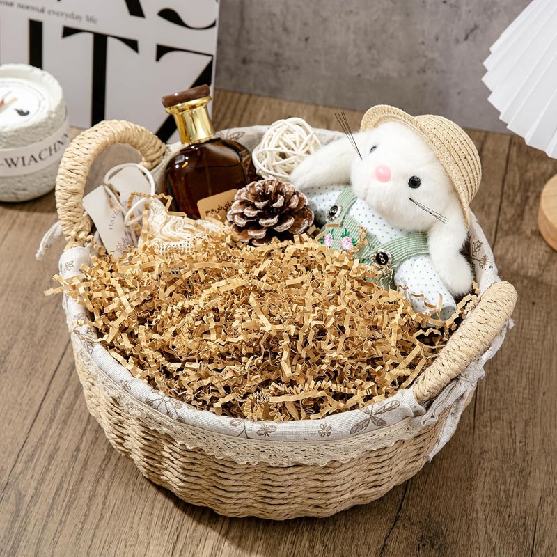 Mefleet 2 LB Crinkle Cut Paper Shred Filler Brown Crinkle Shredded Paper for Gift Box - Gift Basket Bag Filler - Kraft Grass Cushion Stuffing for Christmas Holiday Packaging Wrapping - Image 4